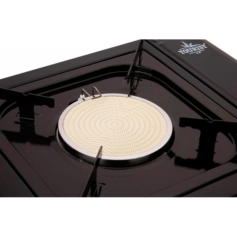 Плита настольная газовая Keramik Guru Plus TS-201 с переходником